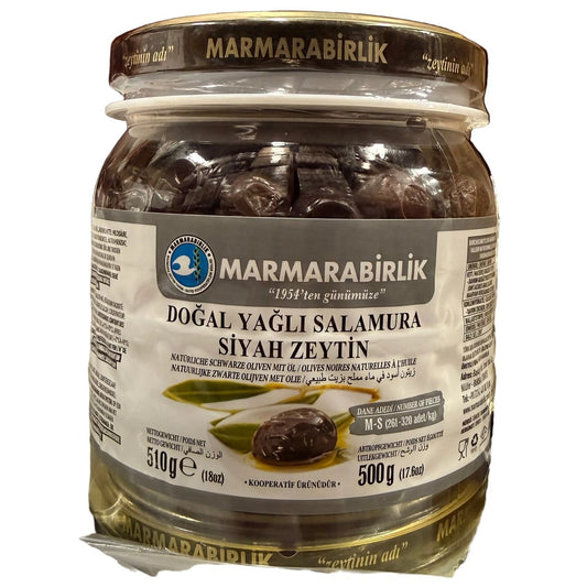 MB Super-Hususi (M-S) 500g x 6  (doğal yağlı salamura siyah zeytin)