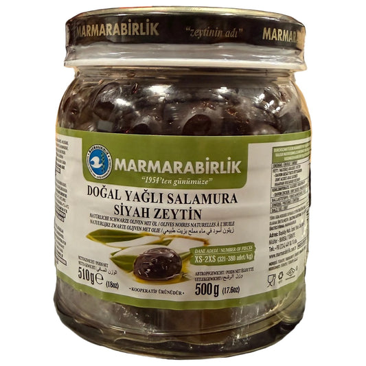 MB Xtra-Elite (XS-2XS) (500g x 6) (doğal yağlı salamura siyah zeytin)