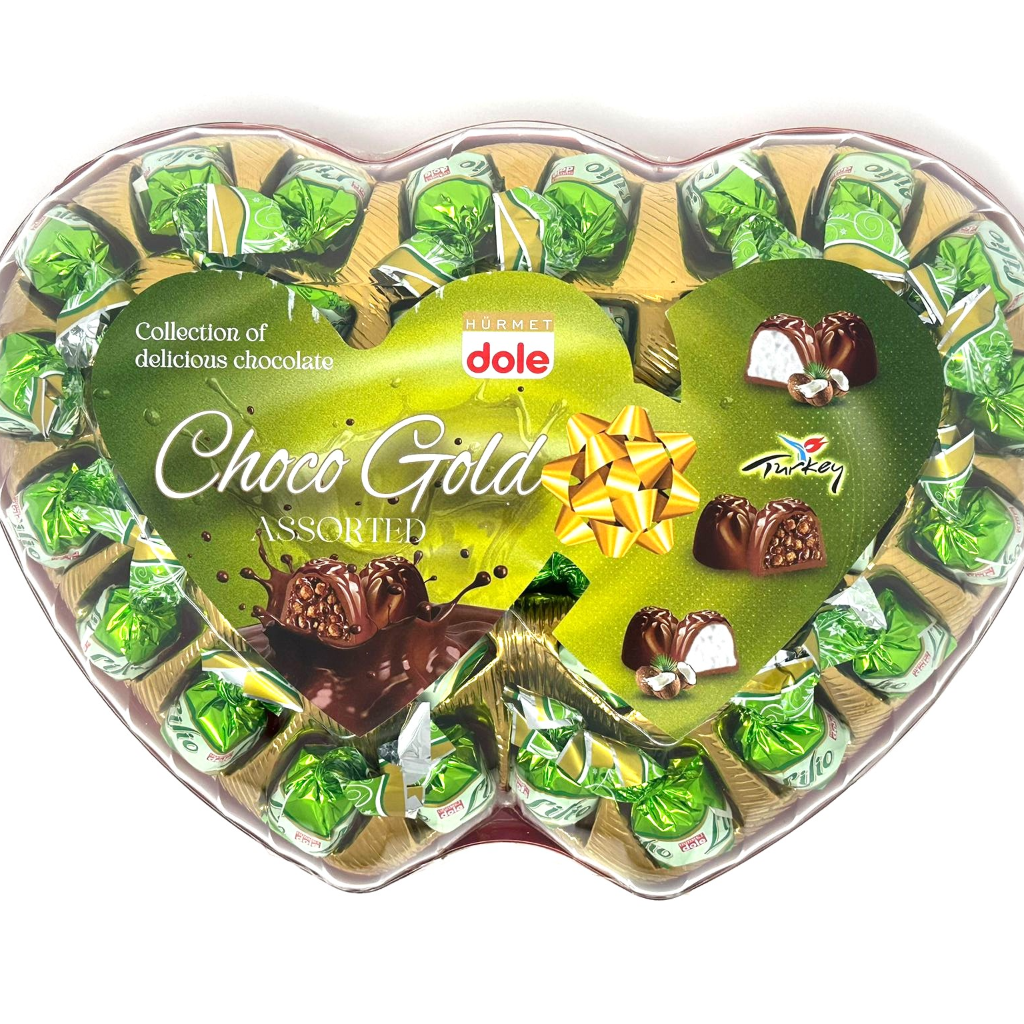 Dole Chocolate Gold Twist Heart ( 560g x 8)