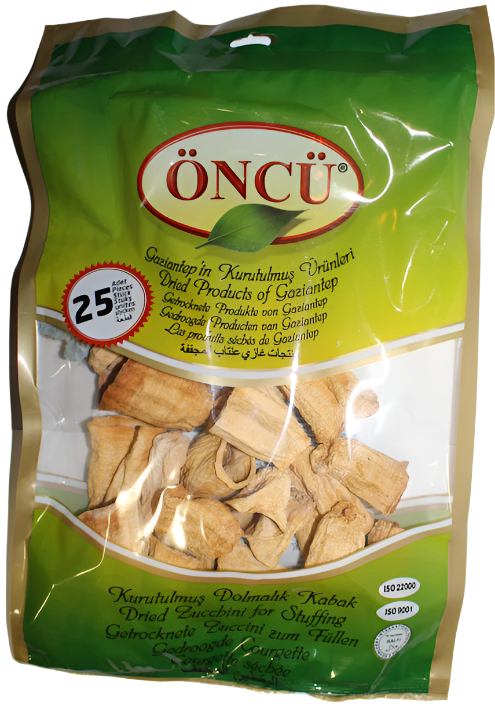 Dried Zuccini for Stuffing (25 pieces x 20 bags)