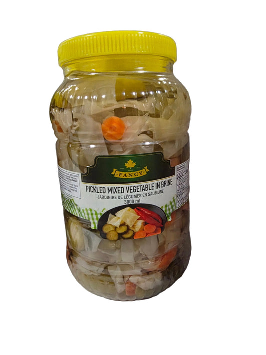 Mixed Pickled Vegetables In Brine (3L x 6)