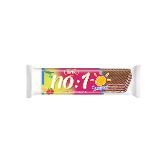 NO:1 Summer - Cocoa Wafer w/ Lemon & Raspberry Cream (32g x 24 x 6)